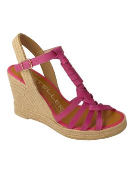 Sandalias mujer Casteller fucsia