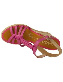 Sandalias mujer Casteller fucsia