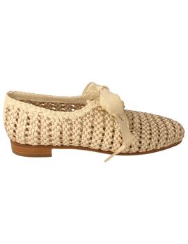 Zapato mujer Pertini beige/ oro