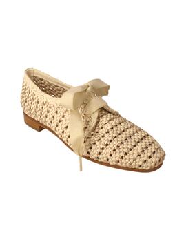 Zapato mujer Pertini beige/ oro