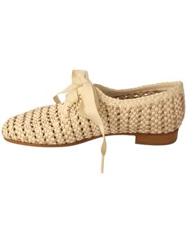 Zapato mujer Pertini beige/ oro