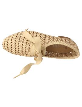 Zapato mujer Pertini beige/ oro