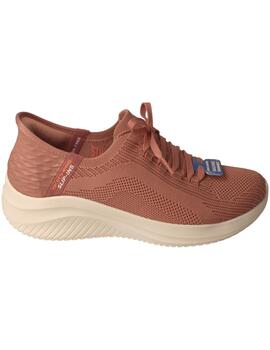 Deportivos mujer Skechers Ultra Flex rosa.