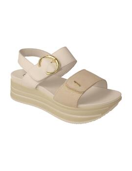 Sandalia mujer Igi&Co Skay beige/blanca