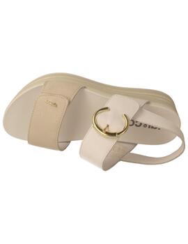 Sandalia mujer Igi&Co Skay beige/blanca