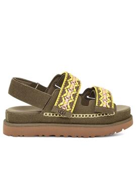 Sandalia mujer Ugg Goldenstar verde