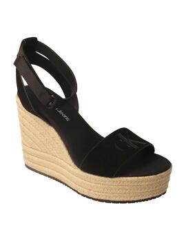 Alpargata mujer Calvin Klein Wedge negra