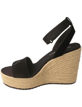 Alpargata mujer Calvin Klein Wedge negra