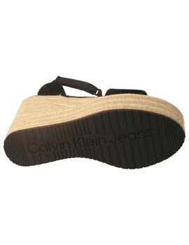 Alpargata mujer Calvin Klein Wedge negra