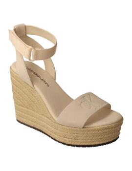 Alpargata mujer Calvin Klein Wedge blanca