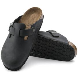 Zueco unisex Birkenstock Boston negro