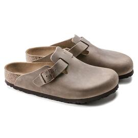 Zueco mujer Birkenstock Boston topo