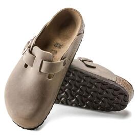 Zueco mujer Birkenstock Boston topo