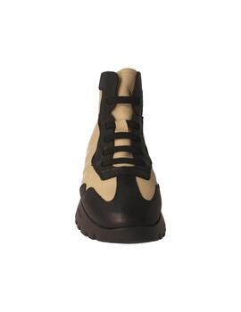 Botín mujer Wonders negro/beige
