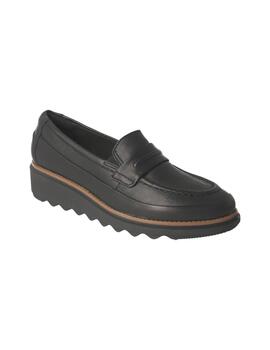 Mocasín mujer Clarks Sharon Aster negro