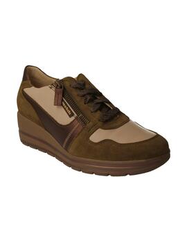 Deportivo mujer Mephisto Abby verde/beige