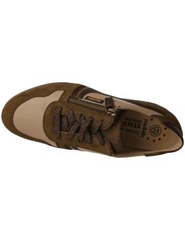 Deportivo mujer Mephisto Abby verde/beige