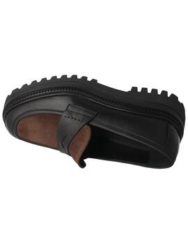 Mocasín mujer Elvio Zanon negro/marrón