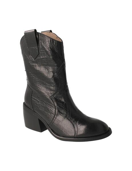 Botas negras planas clásicas para mujer Wonders C-5470