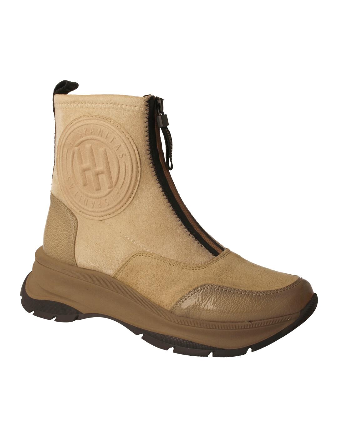 Botín mujer Hispanitas Alaska beige