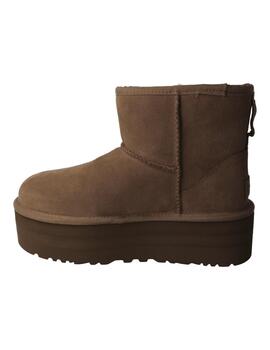 Botín mujer Ugg Classic Mini Platform gris