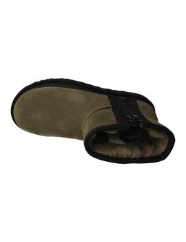 Botín mujer Ugg Classic Mini Zipper verde