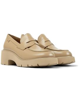 Mocasín mujer Camper Milah beige