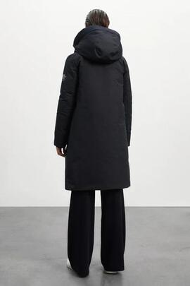 Abrigo mujer Ecoalf Makalualf negro
