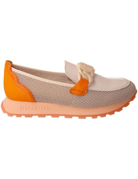 Mocasines Hispanitas Loira Mujer Blancas Naranjas La Mocasines