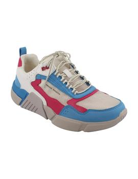 Deportivo mujer Skechers Block West bl/az/rosa