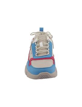 Deportivo mujer Skechers Block West bl/az/rojo