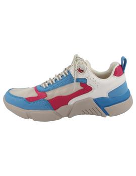 Deportivo mujer Skechers Block West bl/az/rojo