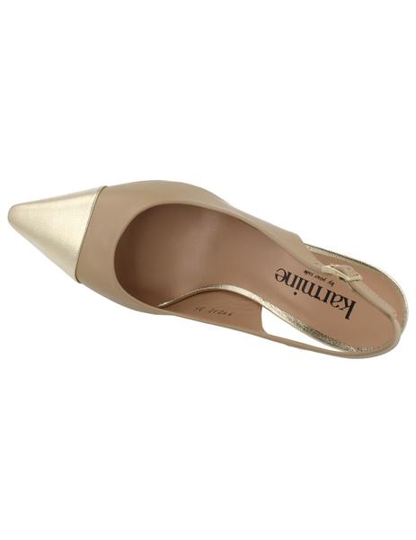 Zapato salón Karmine nude/dorado