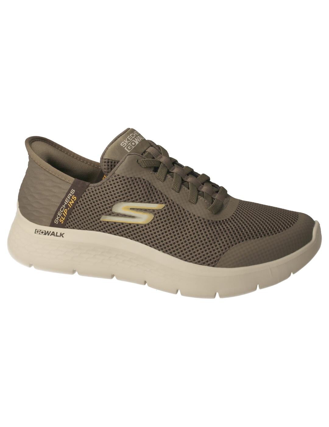 Deportivo hombre Skechers Go Walk marrón.