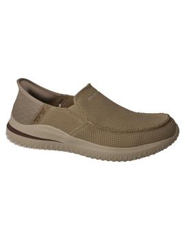 Mocasín hombre Skechers Usa Street beige