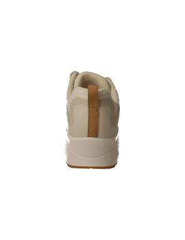 Deportivo mujer Skechers Uno-Layover beige.