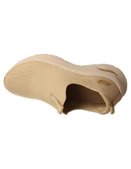 Deportivo mujer Skechers Arch Fit beige/dorado