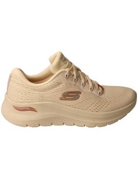 Deportivo mujer Skechers Arch Fit beige.