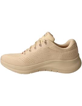 Deportivo mujer Skechers Arch Fit beige.