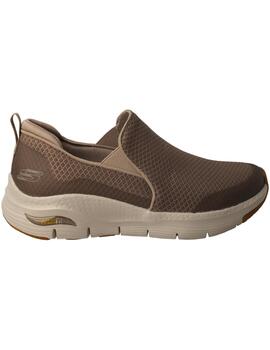 Mocasín hombre Skechers Arch Fit topo.