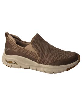 Mocasín hombre Skechers Arch Fit topo.