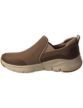 Mocasín hombre Skechers Arch Fit topo.