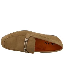 Mocasín hombre She & He arena