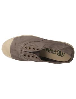 Zapatilla mujer Natural World gris