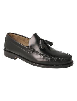 Mocasín hombre Castellano borlas negro