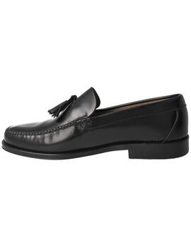 Mocasín hombre Castellano borlas negro