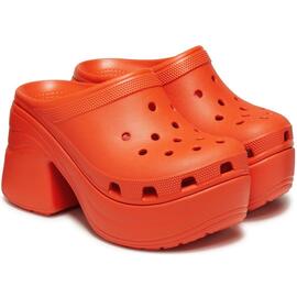 Zueco mujer Crocs naranja