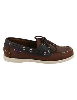 Náutico hombre Sebago Dockside choco/azul