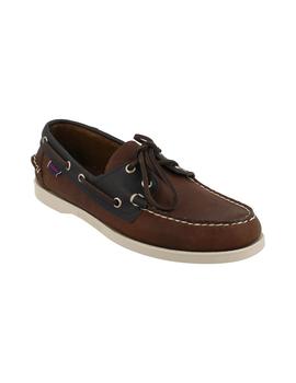 Náutico hombre Sebago Dockside choco/azul