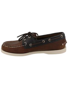 Náutico hombre Sebago Dockside choco/azul